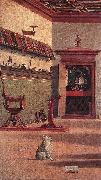 CARPACCIO, Vittore Vision of St Augustin (detail) fdg Sweden oil painting reproduction